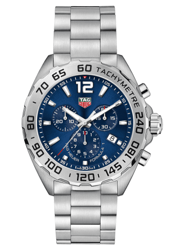 TAG Heuer Formula 1 Chronograph Quartz 43 Stainless Steel / Blue / Bracelet