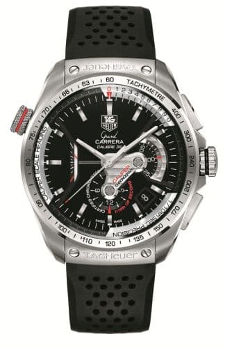 TAG Heuer Grand Carrera Calibre 36RS Caliper Chronograph Stainless Steel / Black / Rubber