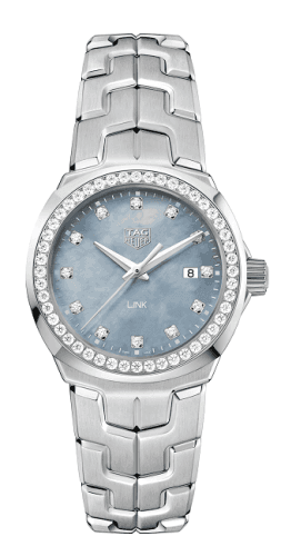 TAG Heuer Link Quartz 32mm Stainless Steel / Diamond / Blue MOP