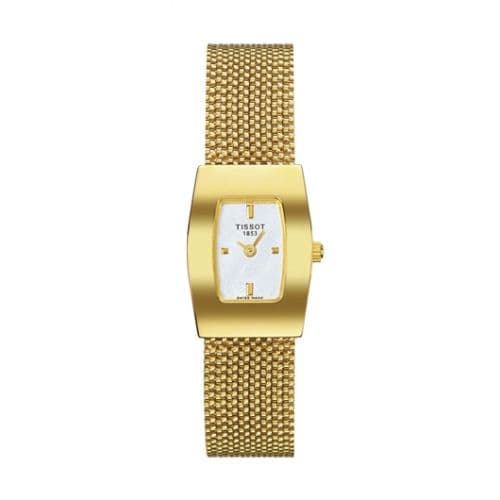 Tissot Bellflower Tonneau Yellow Gold / Silver / Bracelet