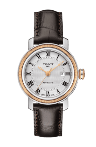 Tissot Bridgeport Automatic 29 Stainless Steel / Rose Gold PVD / Silver / Bracelet