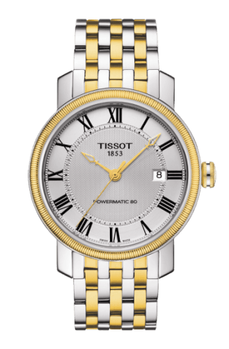 Tissot Bridgeport Powermatic 80 Two Tone / Silver Roman / Bracelet