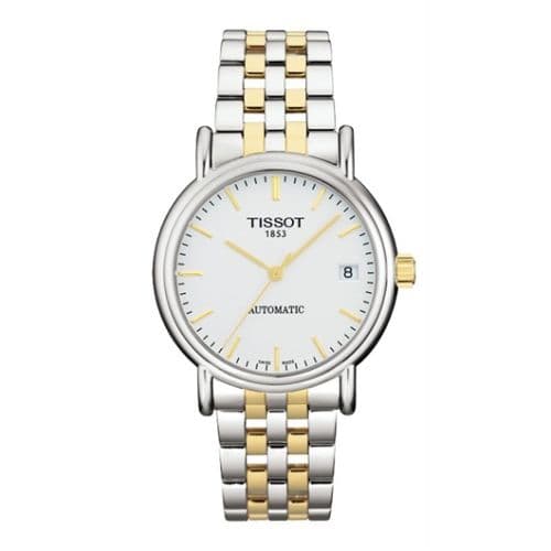 Tissot Carson Automatic 35.5 Stainless Steel / Yellow Gold PVD / Silver / Bracelet