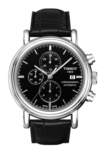 Tissot Carson Chronograph Automatic 42 Stainless Steel / Black / Strap