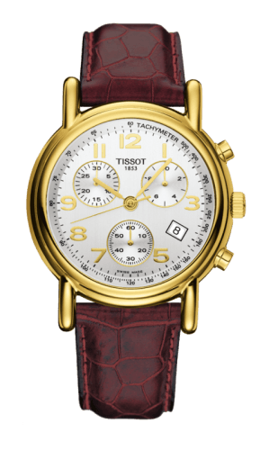 Tissot Carson Chronograph Quartz 39.7 Yellow Gold / Silver / Strap