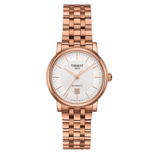 Tissot Carson Premium Automatic 30 Rose Gold PVD / Silver / Bracelet