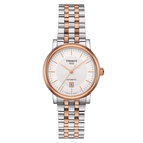 Tissot Carson Premium Automatic 30 Stainless Steel / Rose Gold PVD / Silver / Bracelet