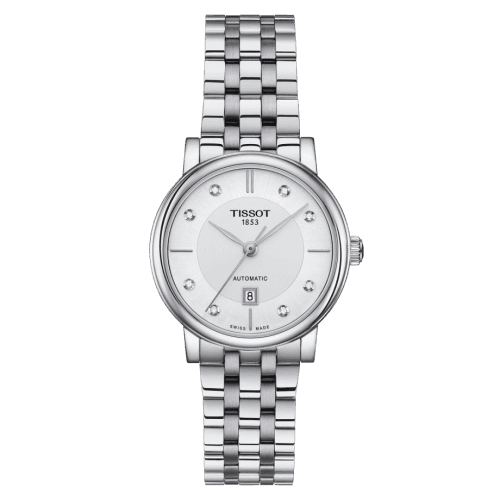 Tissot Carson Premium Automatic 30 Stainless Steel / Silver - Diamond / Bracelet