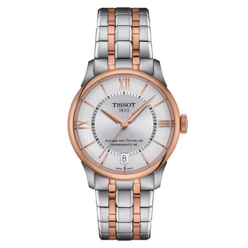 Tissot Chemin Des Tourelles Powermatic 80 34 Stainless Steel - Rose Gold / Silver / Bracelet