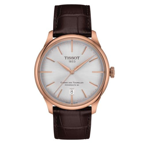 Tissot Chemin Des Tourelles Powermatic 80 39 Rose Gold / Silver