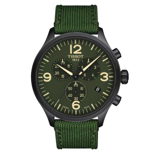 Tissot Chrono XL Black PVD / Green