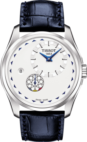 Tissot Couturier Automatic Small Second Stainless Steel / Silver / Strap / Romania Centenary