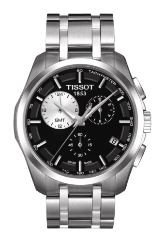 Tissot Couturier Quartz Chronograph GMT Silver-Eye