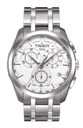 Tissot Couturier Quartz Chronograph GMT Silver