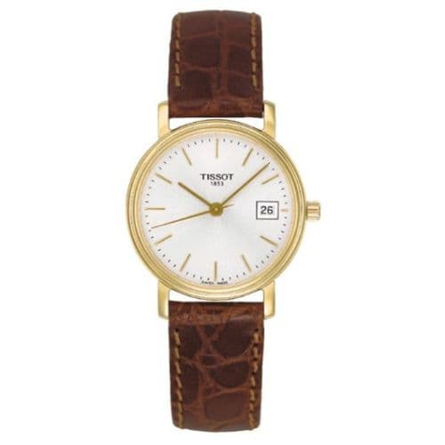 Tissot Desire Quartz 27 Yellow Gold PVD / Silver / Strap