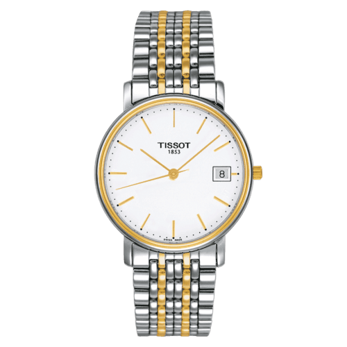 Tissot Desire Quartz 34 Stainless Steel / Yellow Gold PVD / Silver / Bracelet