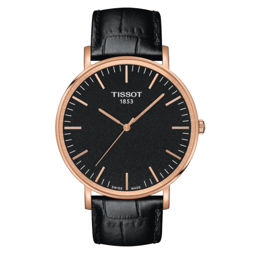 Tissot Everytime Large Rose Gold PVD / Black / Strap