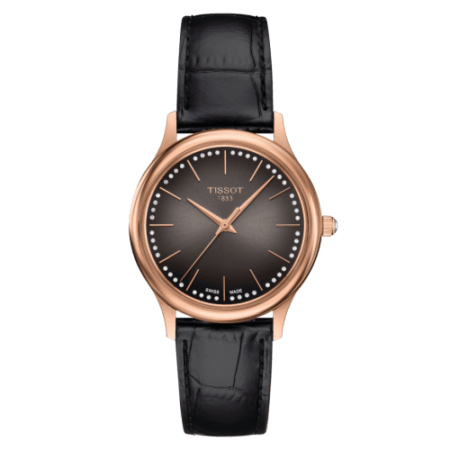 Tissot Excellence Lady Rose Gold / Brown