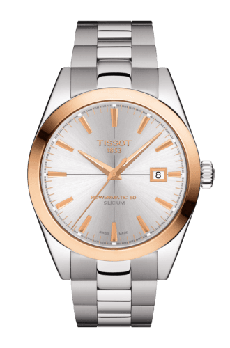 Tissot Gentleman Powermatic Stainless Steel - Rose Gold / Silver / Bracelet