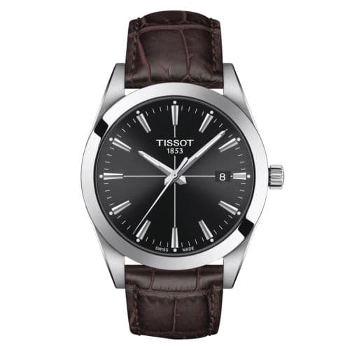 Tissot Gentleman Quartz Stainless Steel / Black / Strap