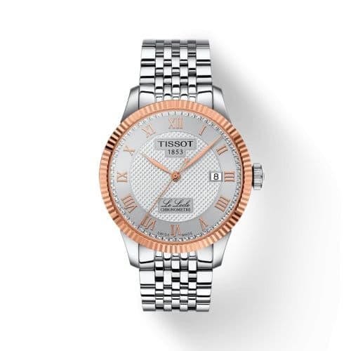 Tissot Le Locle 39 COSC Stainless Steel - Rose Gold / Silver / Bracelet