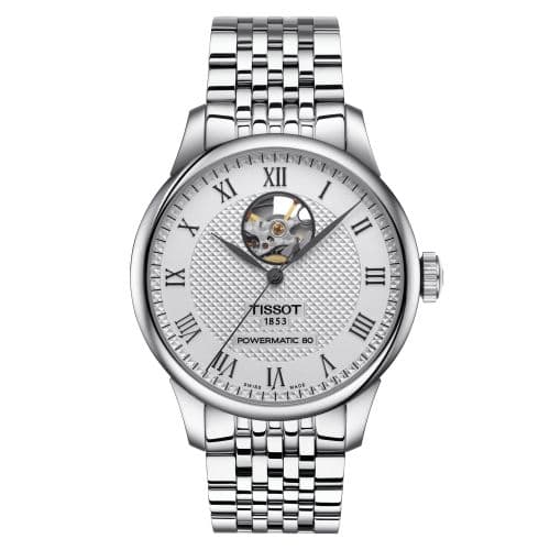 Tissot Le Locle Powermatic 80 Open Heart Stainless Steel / Silver / Bracelet