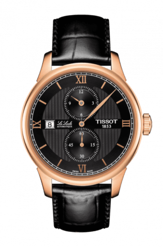 Tissot Le Locle Regulateur Pink Gold / Black