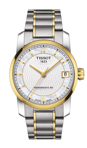 Tissot Powermatic 80 Lady Titanium / PVD Gold / MOP