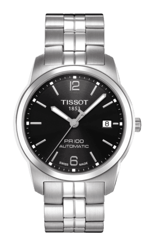 Tissot PR 100 Automatic 38 Stainless Steel / Black / Bracelet