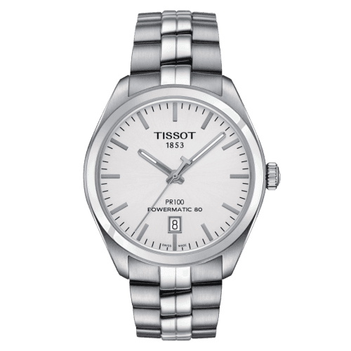 Tissot PR 100 Powermatic 80 39 Stainless Steel / Silver / Bracelet