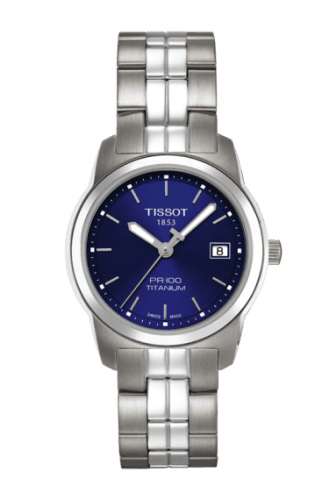 Tissot PR 100 Quartz 27 Titanium / Blue / Bracelet