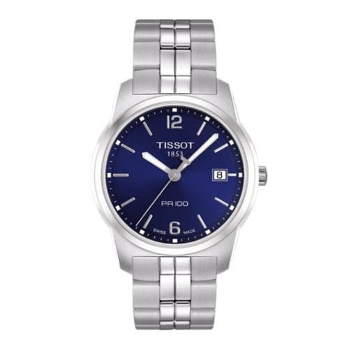 Tissot PR 100 Quartz 38 Stainless Steel / Blue / Bracelet
