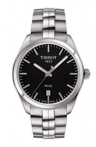 Tissot PR 100 Quartz 39 Stainless Steel / Black / Bracelet