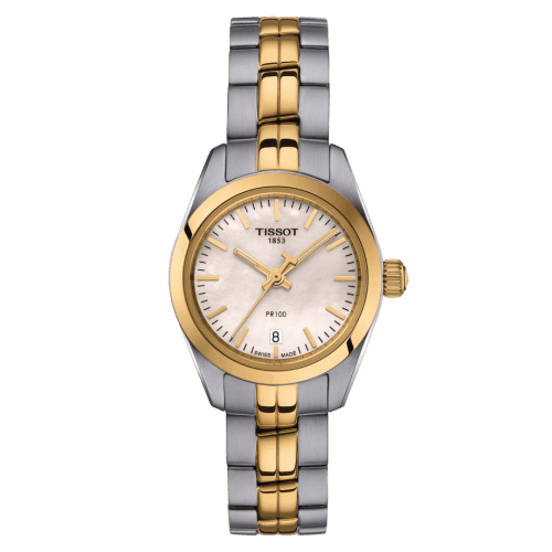Tissot PR 100 Quartz Stainless Steel - Yelllow Gold / MOP / Bracelet