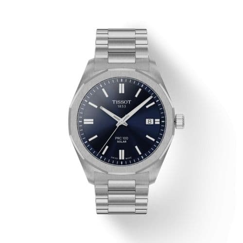 Tissot PRC 100 Solar Quartz 39 Stainless Steel / Blue / Bracelet