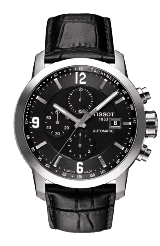 Tissot PRC 200 Automatic Chronograph Black Leather