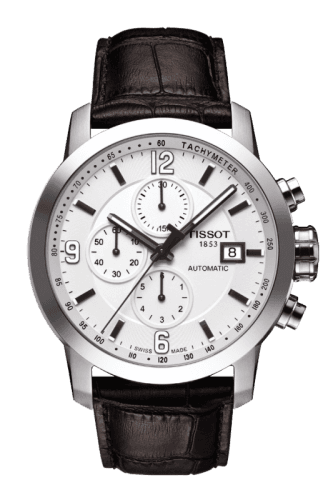 Tissot PRC 200 Automatic Chronograph Silver Leather