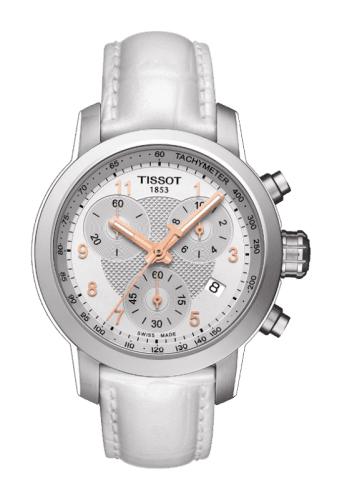 Tissot PRC 200 Quartz Chronograph Lady Rose Roman White