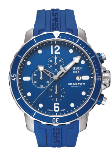 Tissot Seastar 1000 Automatic Chronograph Blue Rubber
