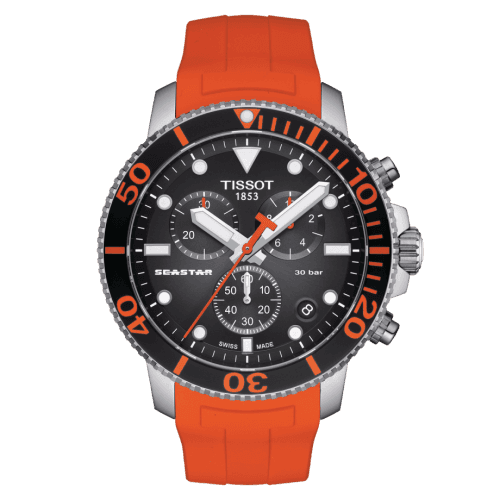 Tissot Seastar 1000 Chronograph Quartz 45.5 Stainless Steel / Black / Rubber