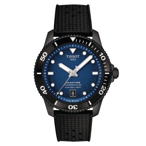 Tissot Seastar 1000 Powermatic 80 40 PVD / Blue / Rubber