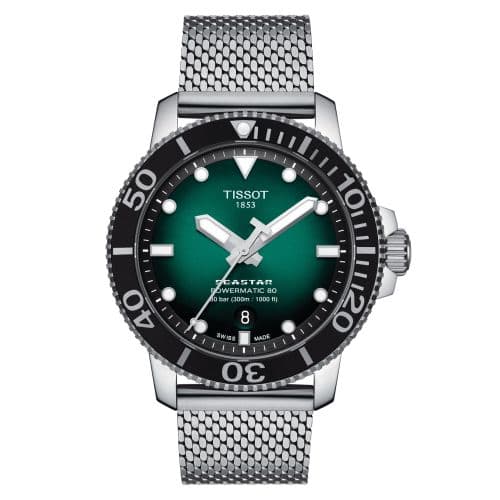 Tissot Seastar 1000 Powermatic 80 43 Stainless Steel / Gradient Grey / Mesh
