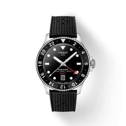 Tissot Seastar 1000 Quartz GMT 40 Stainless Steel / Black