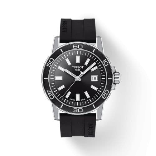 Tissot Supersport Stainless Steel / Black / Rubber