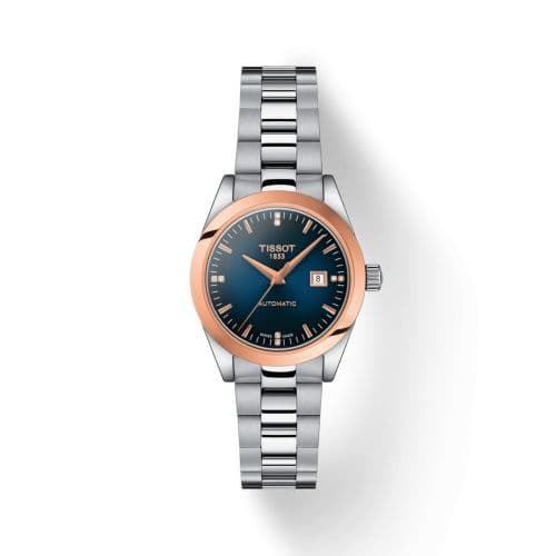 Tissot T-My Automatic Stainless Steel - Red Gold / Blue