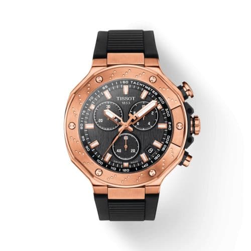 Tissot T-Race Chronograph Rose Gold / Black / Rubber