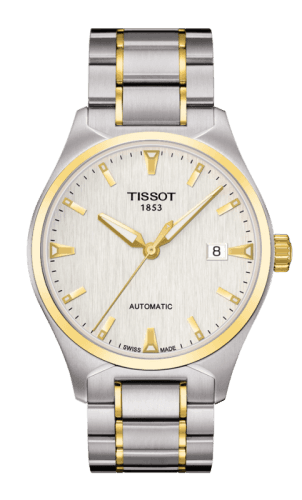 Tissot T-Tempo Automatic Stainless Steel / Yellow Gold PVD / Ivory / Bracelet