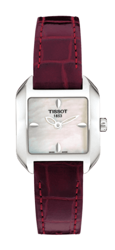 Tissot T-Wave Square Quartz 23.6 Stainless Steel / MOP / Strap