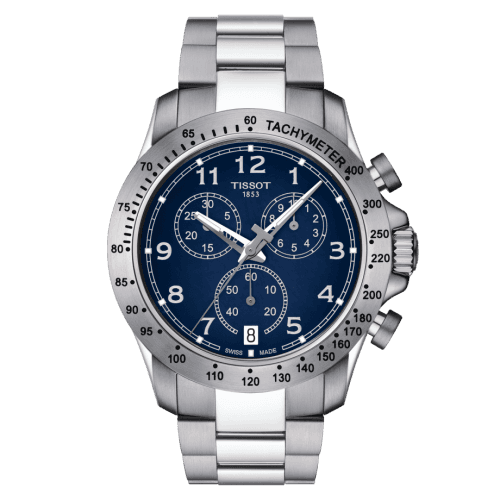 Tissot V8 Quartz Chronograph Stainless Steel / Blue / Bracelet