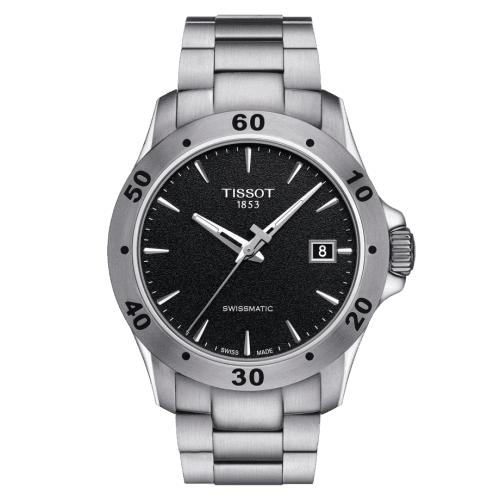 Tissot V8 Swissmatic 42.5 Stainless Steel / Black / Bracelet